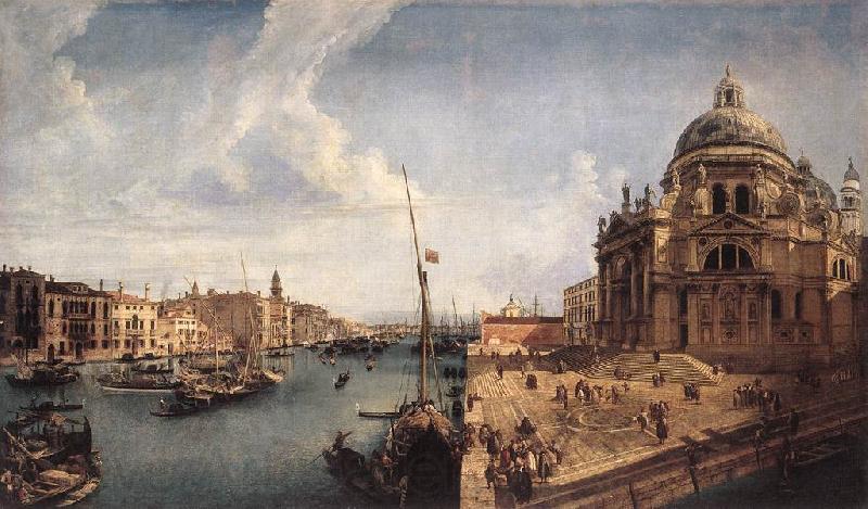 MARIESCHI, Michele The Grand Canal near the Salute sg Norge oil painting art